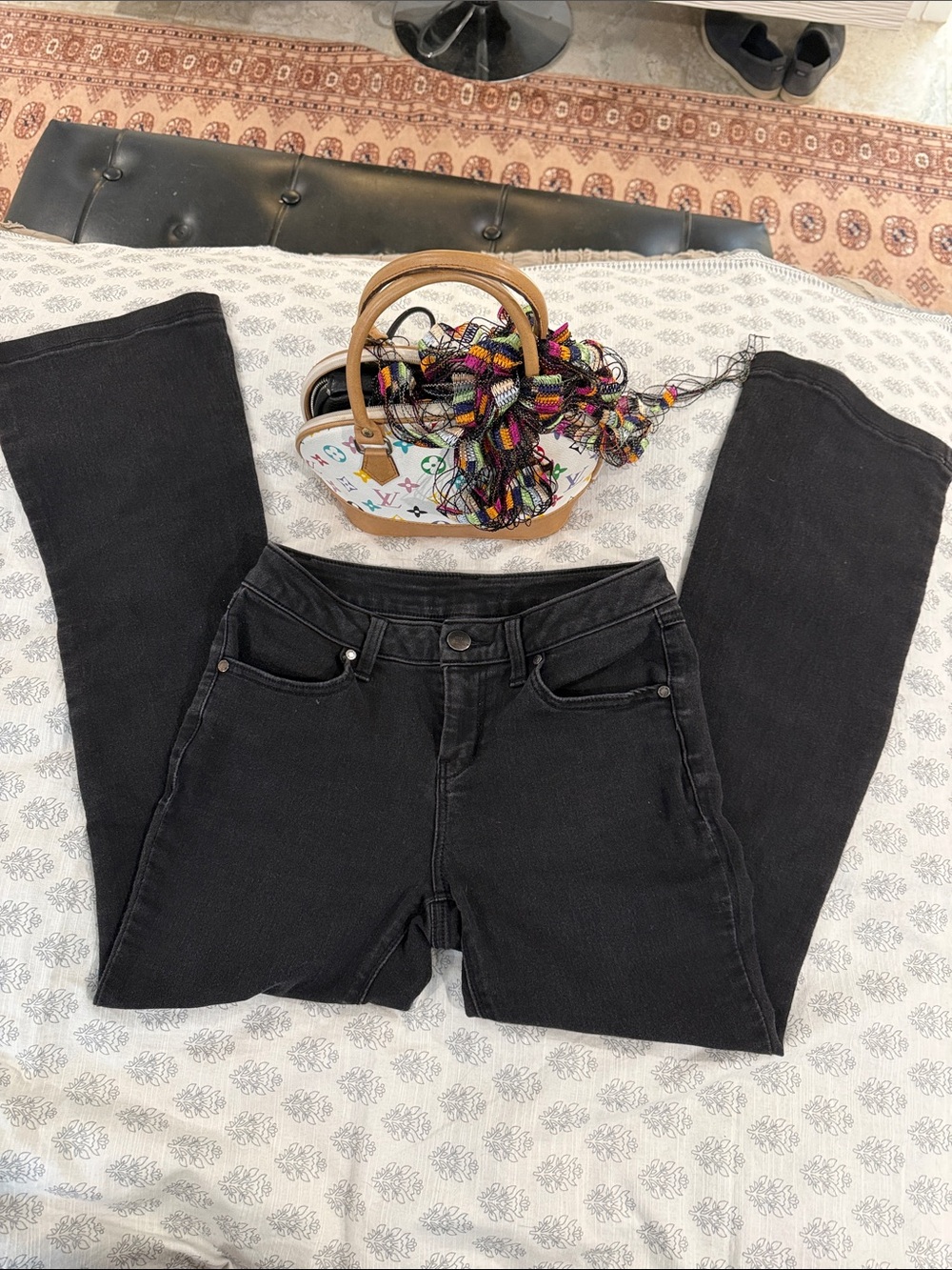 1822 Denim Boot leg  Black Jeans size 4 woman’s